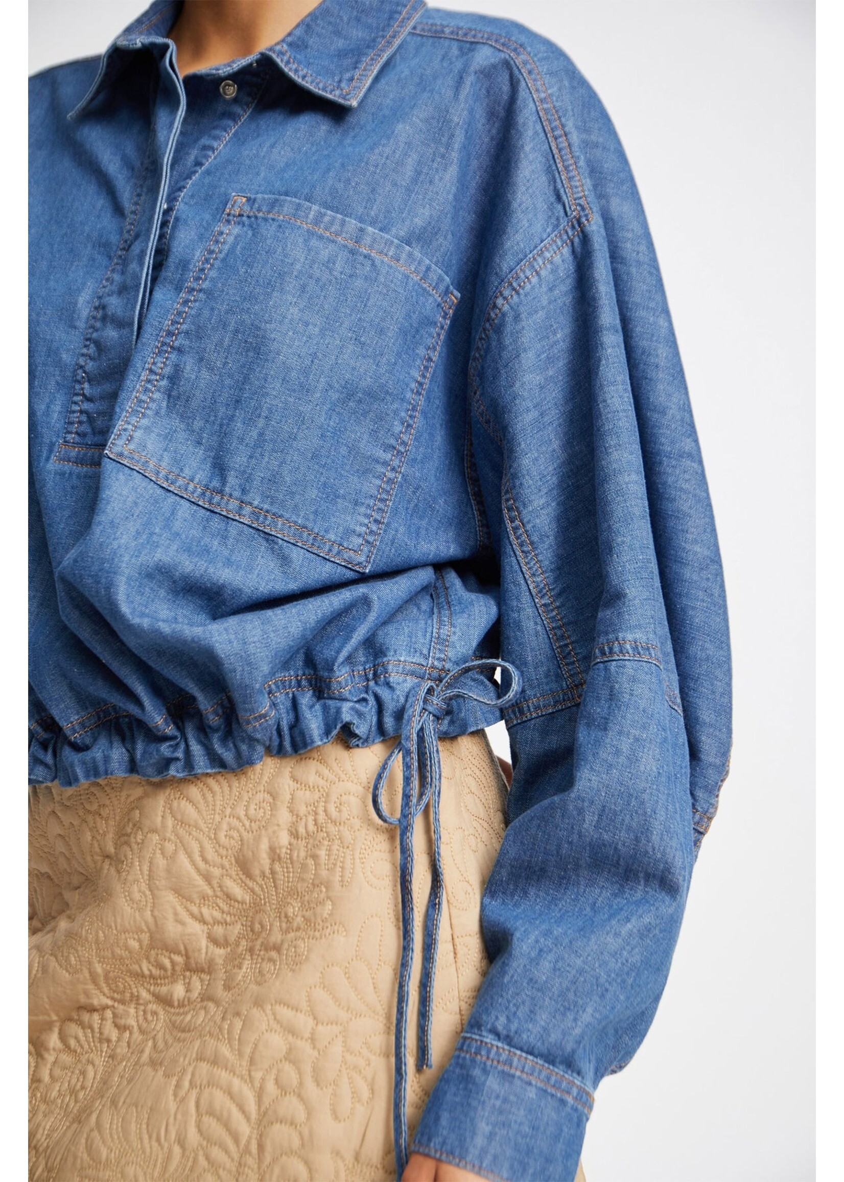 DENIM BLOUSE