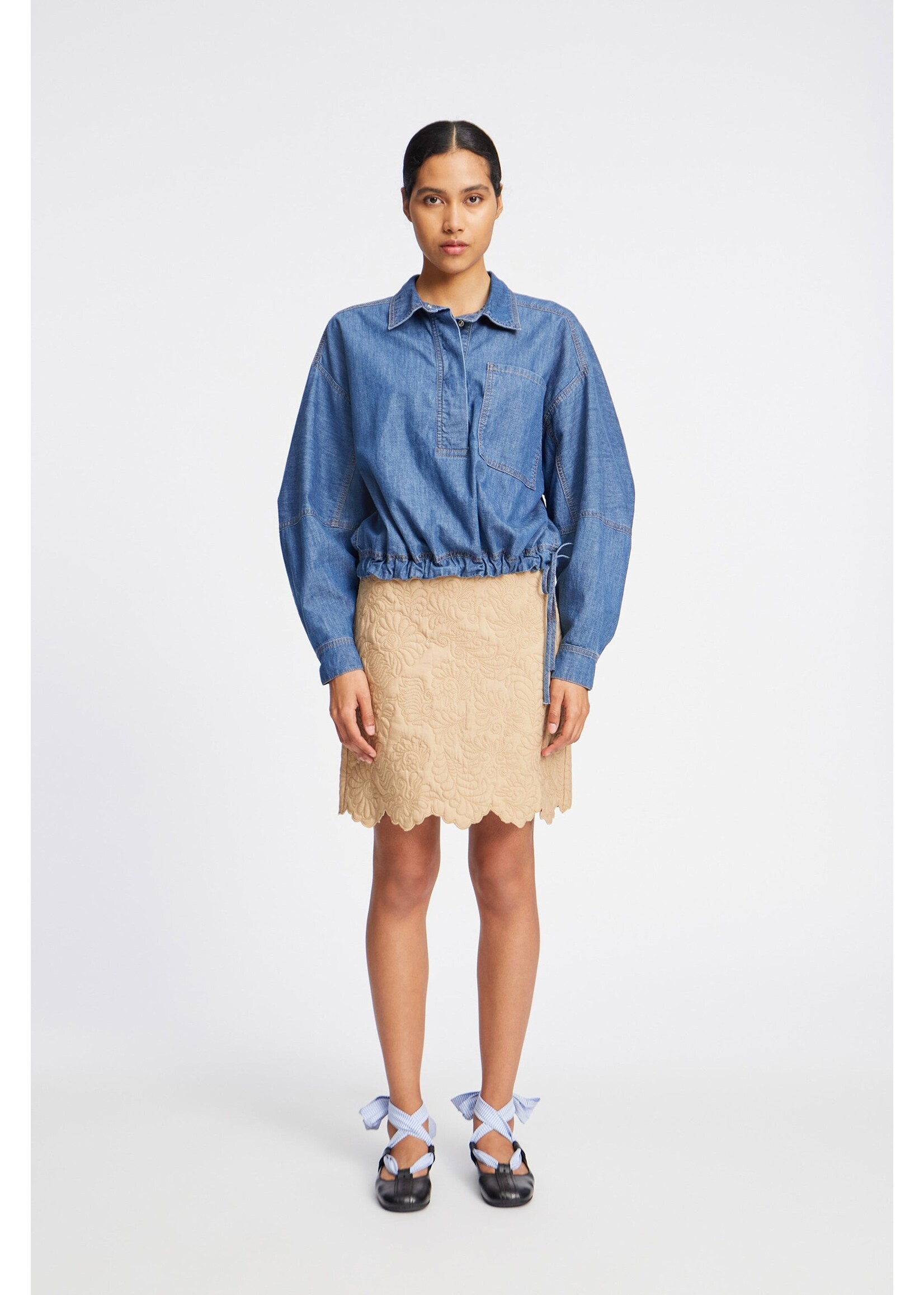 DENIM BLOUSE