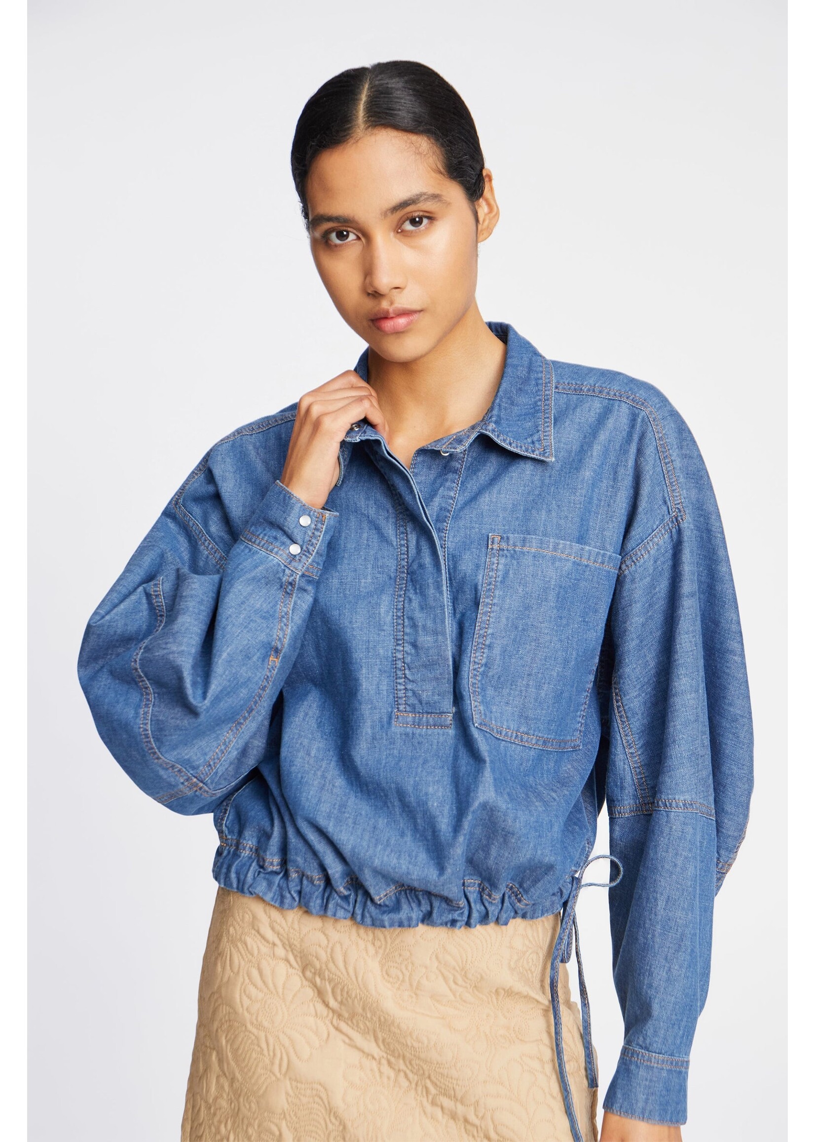 DENIM BLOUSE
