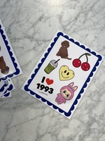 1993 STICKER SHEET