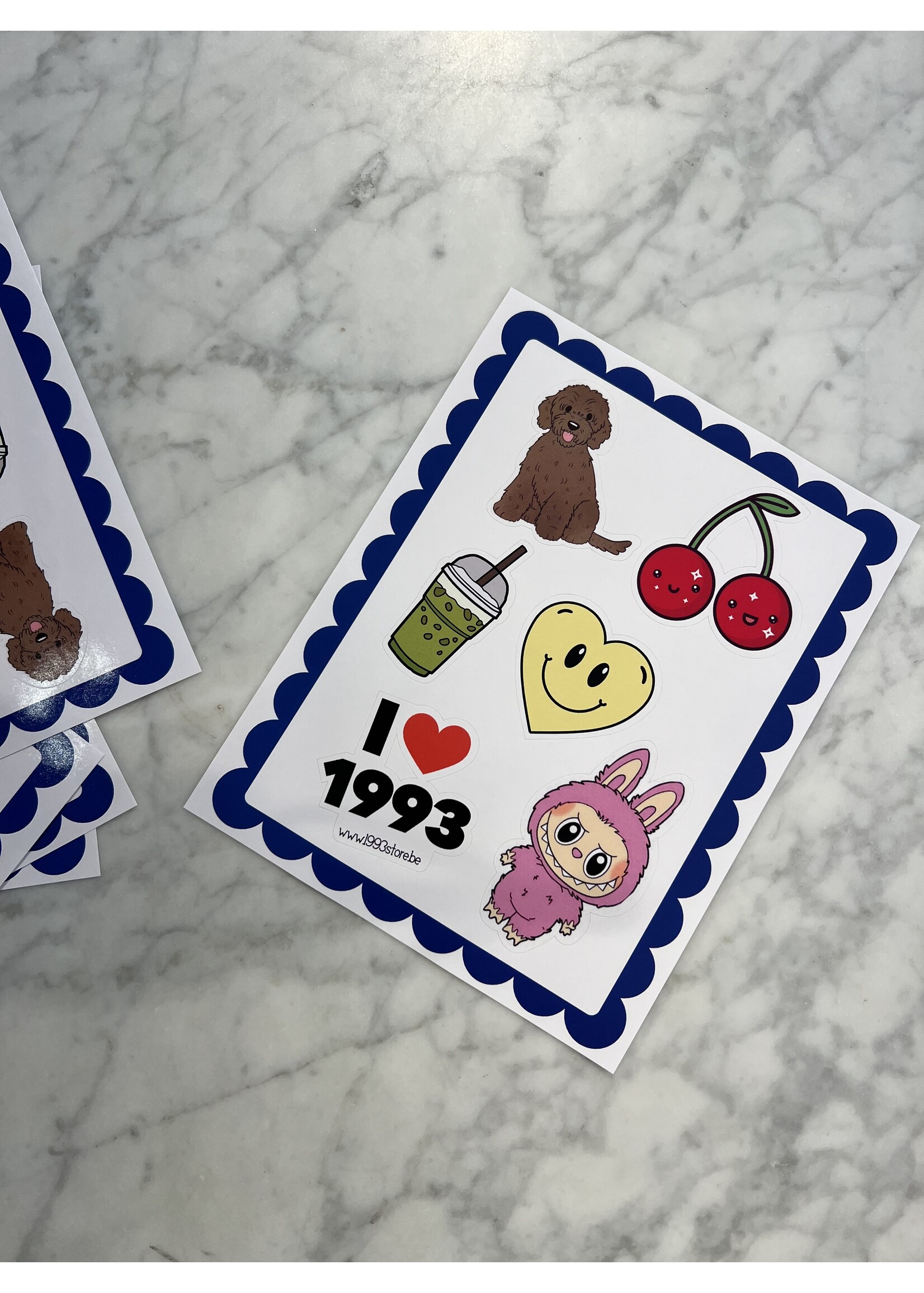 1993 STICKER SHEET