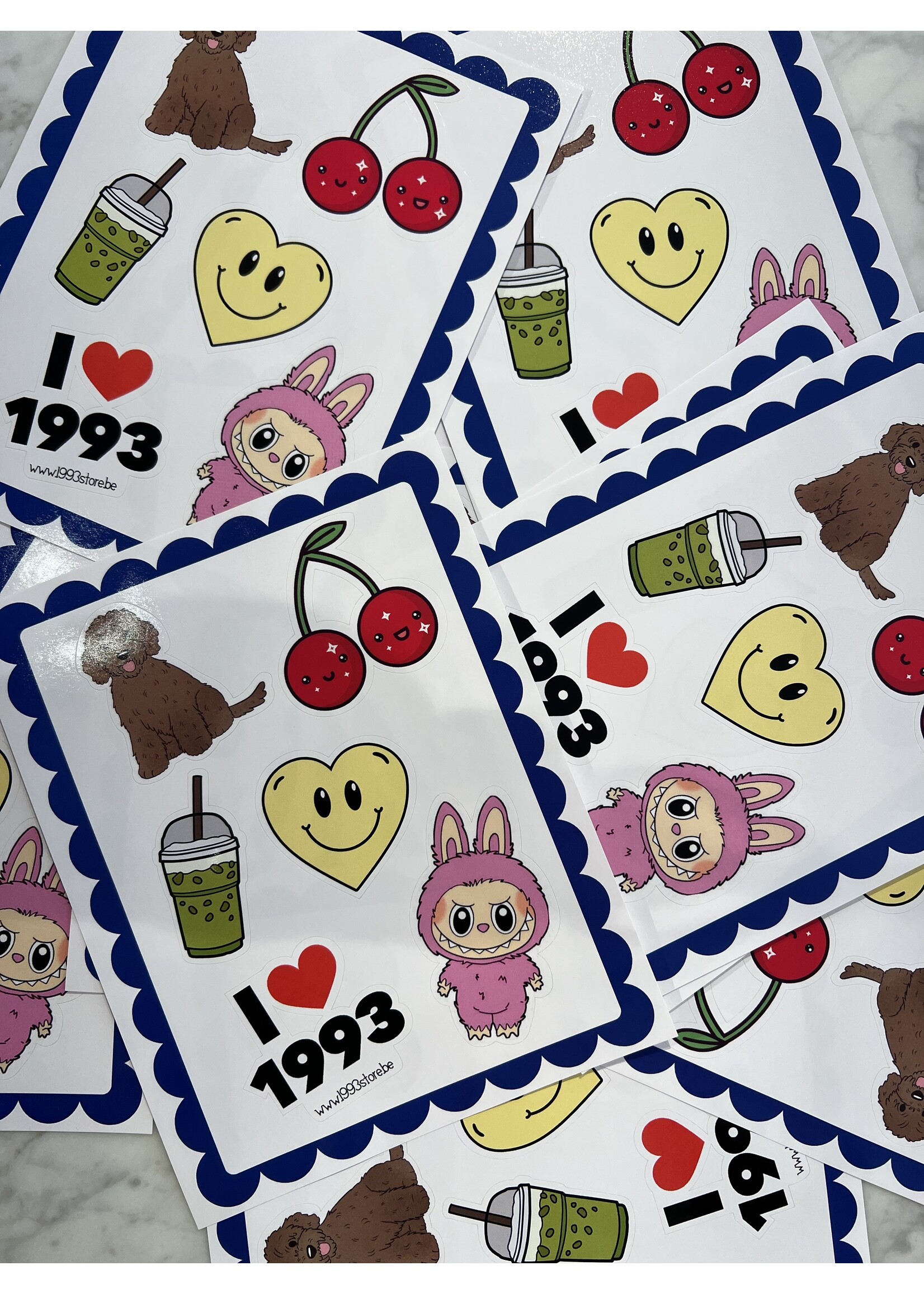 1993 STICKER SHEET