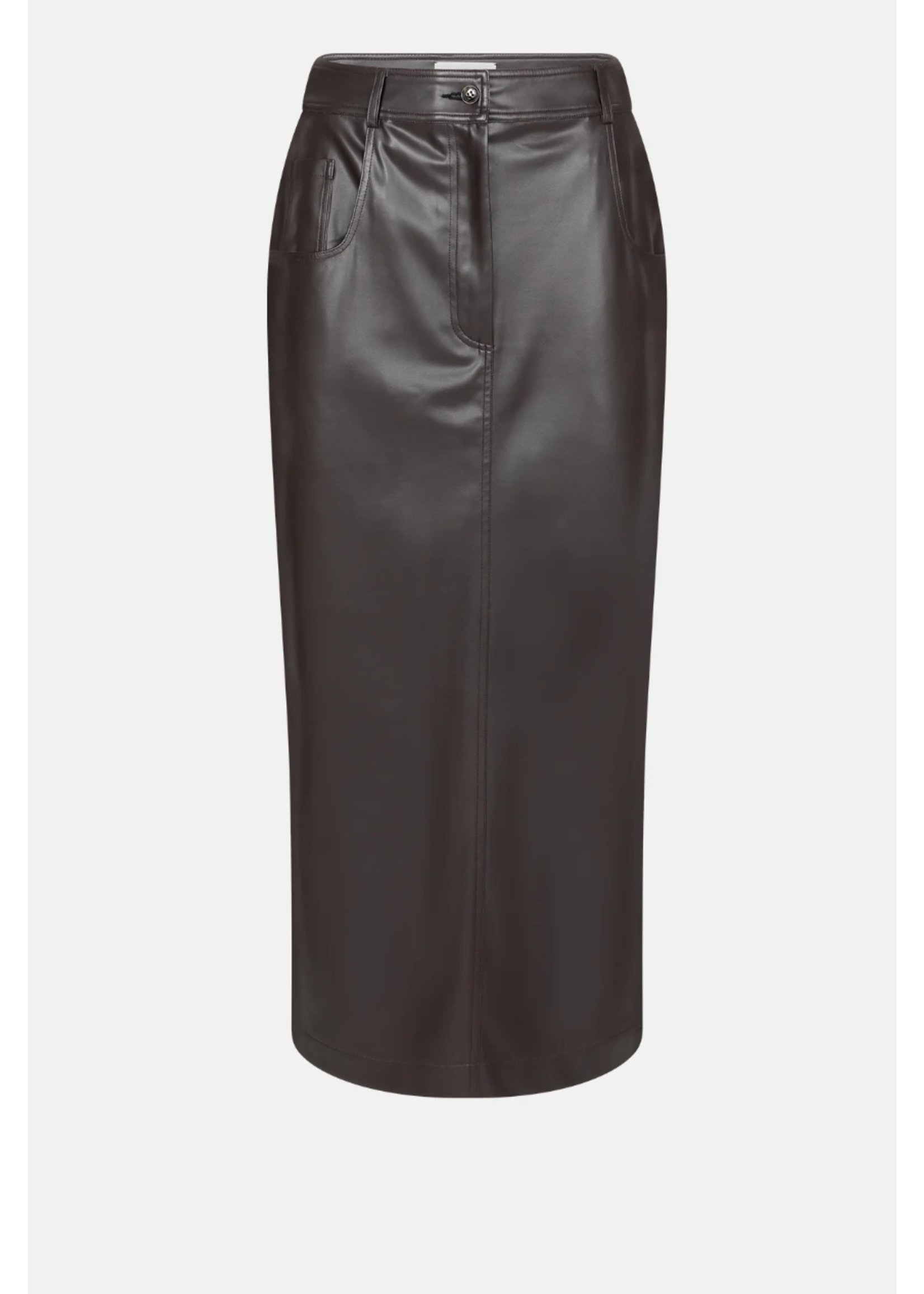 FAUX LEATHER SKIRT
