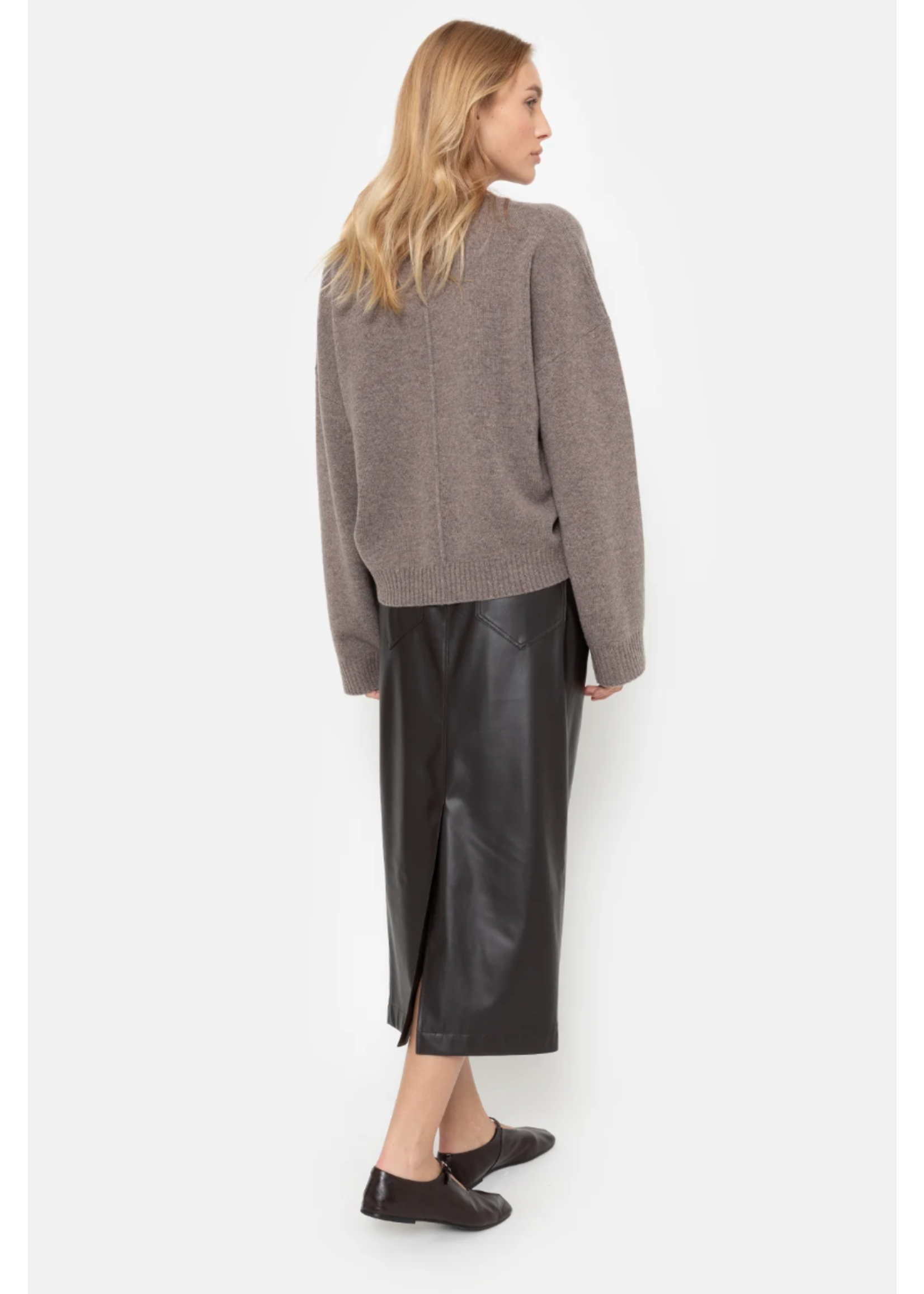 FAUX LEATHER SKIRT