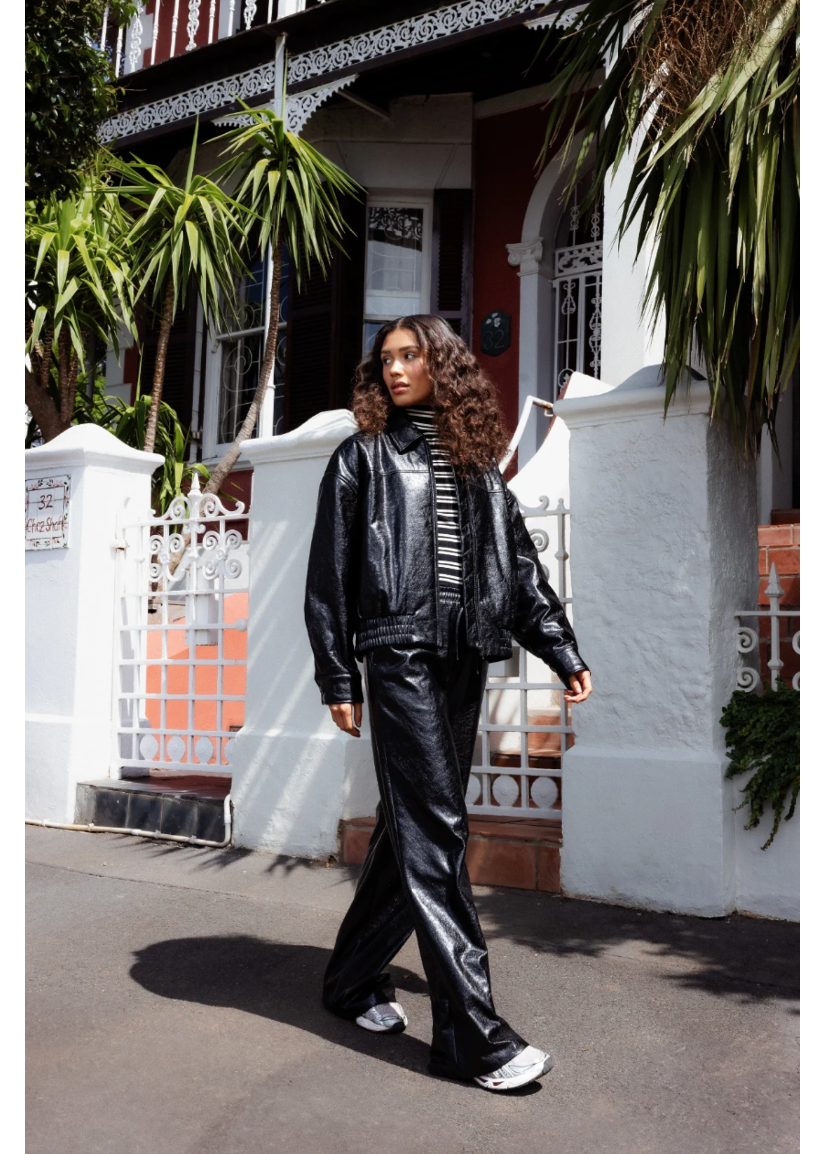 FAUX LEATHER PANTS