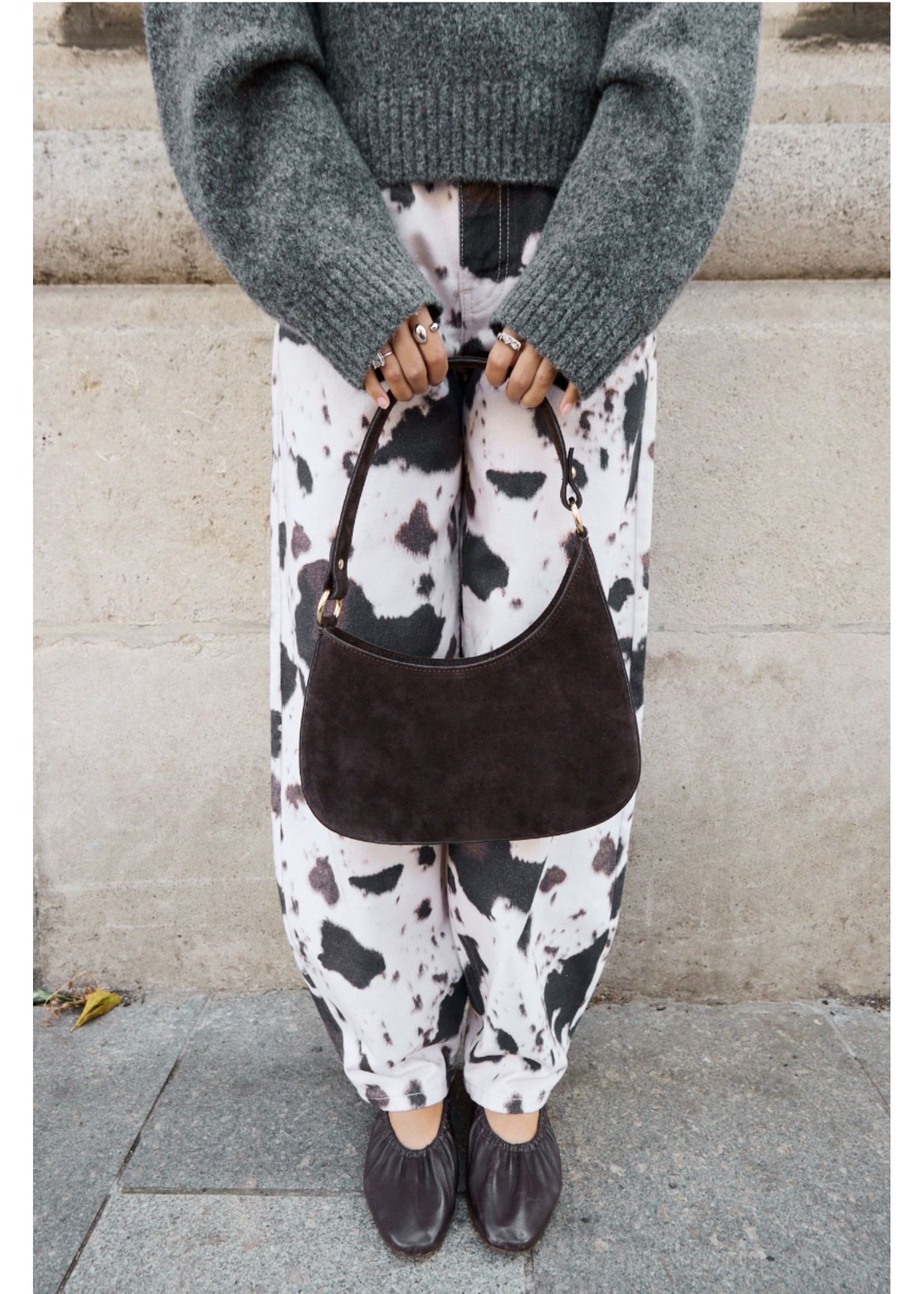 COW PRINT JEANS