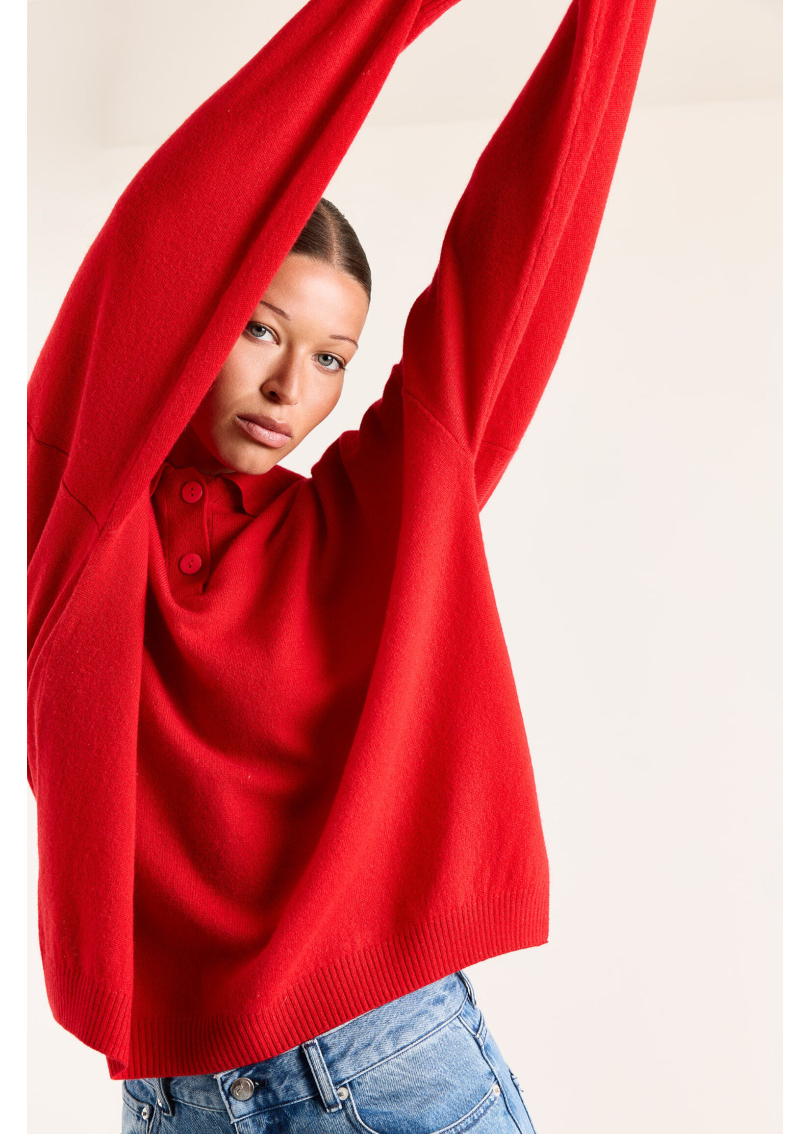 CASHMERE POLO JUMPER