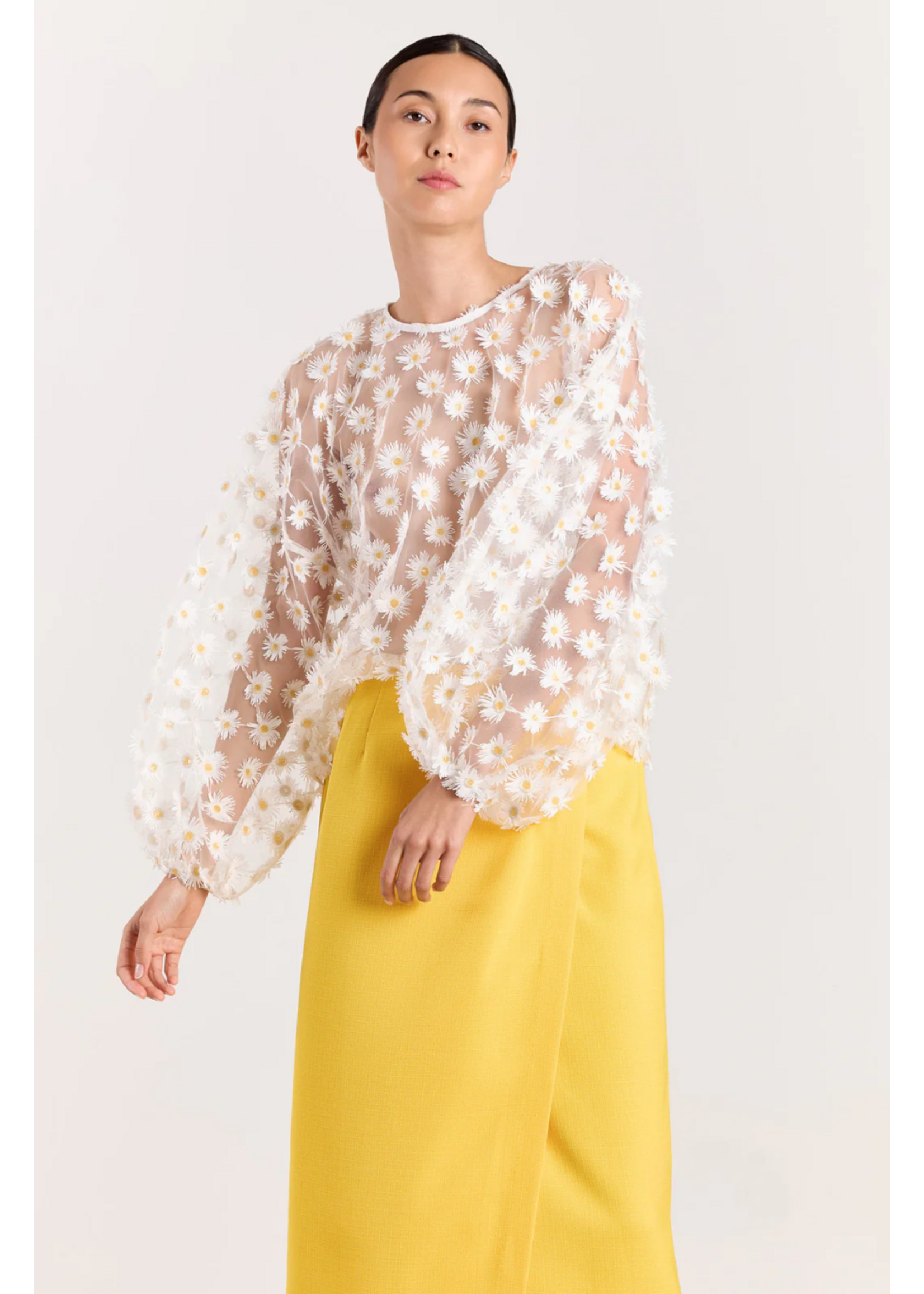 SHEER DAISY BLOUSE