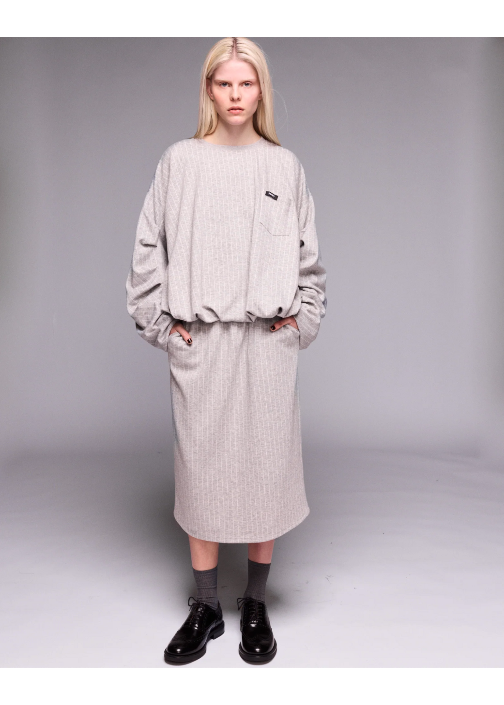 PINSTRIPE SWEATSHIRT