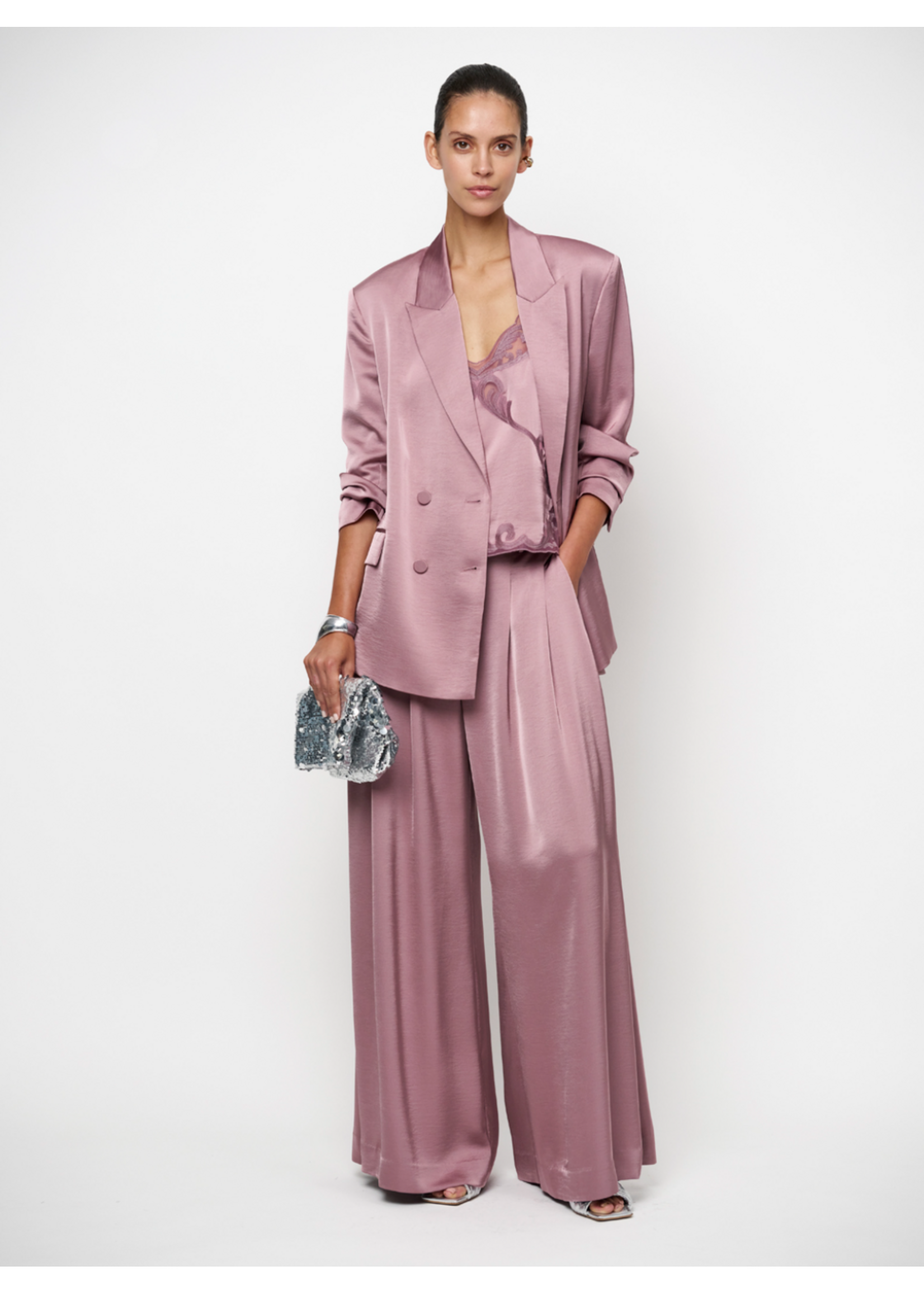 SATIN WIDE PANTS