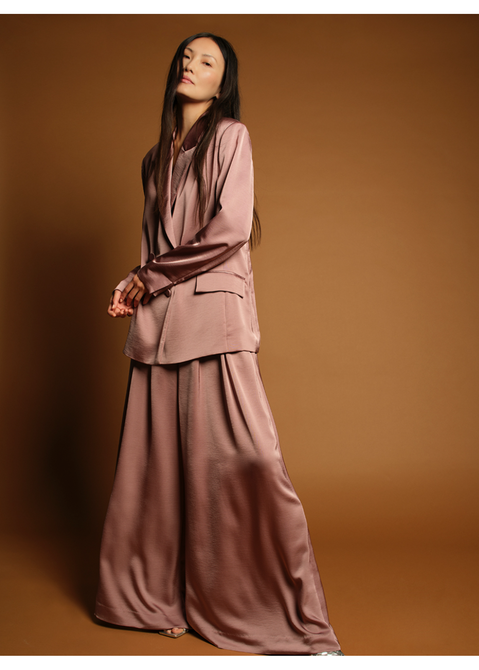 SATIN WIDE PANTS