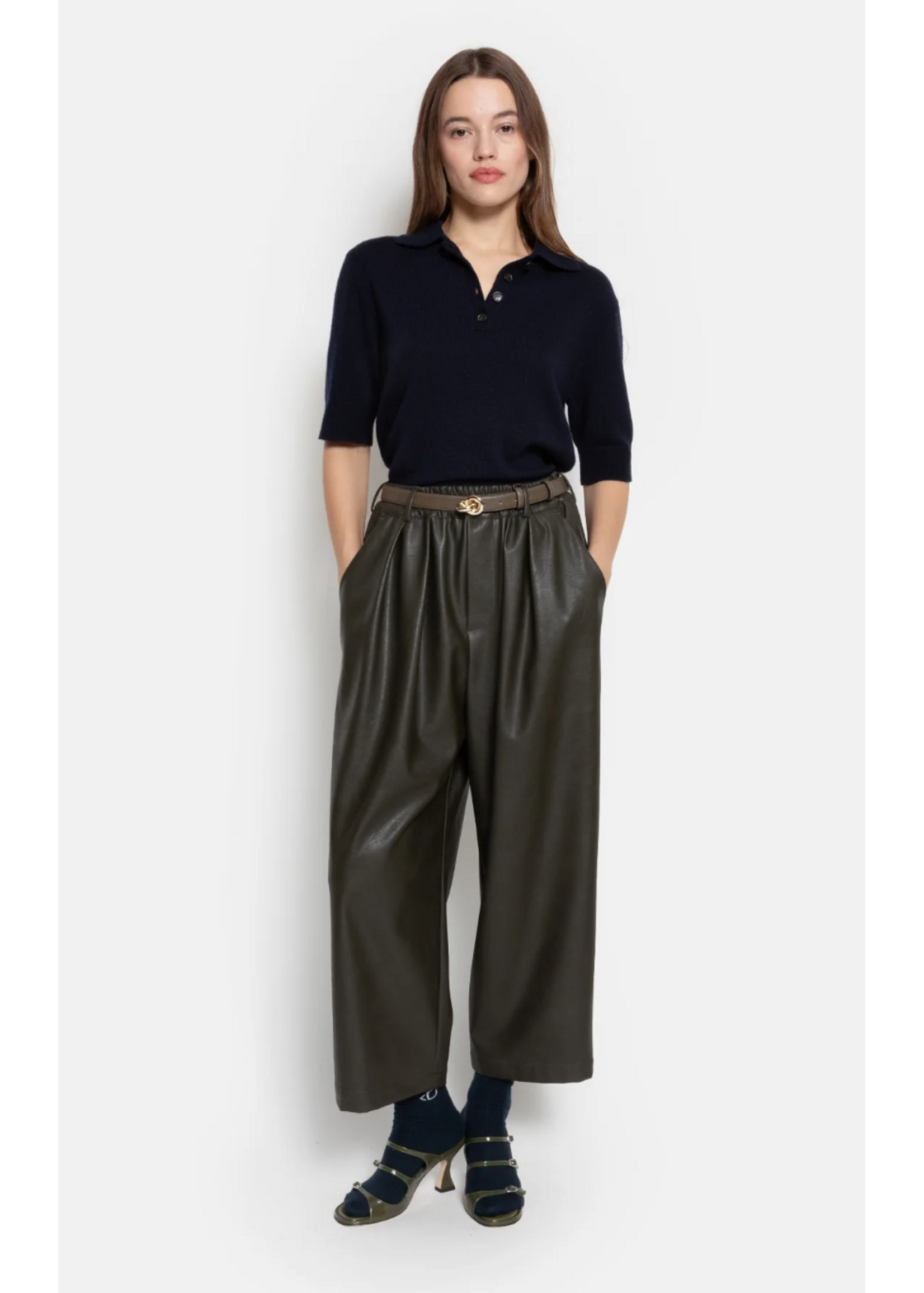 FAUX LEATHER PANTS