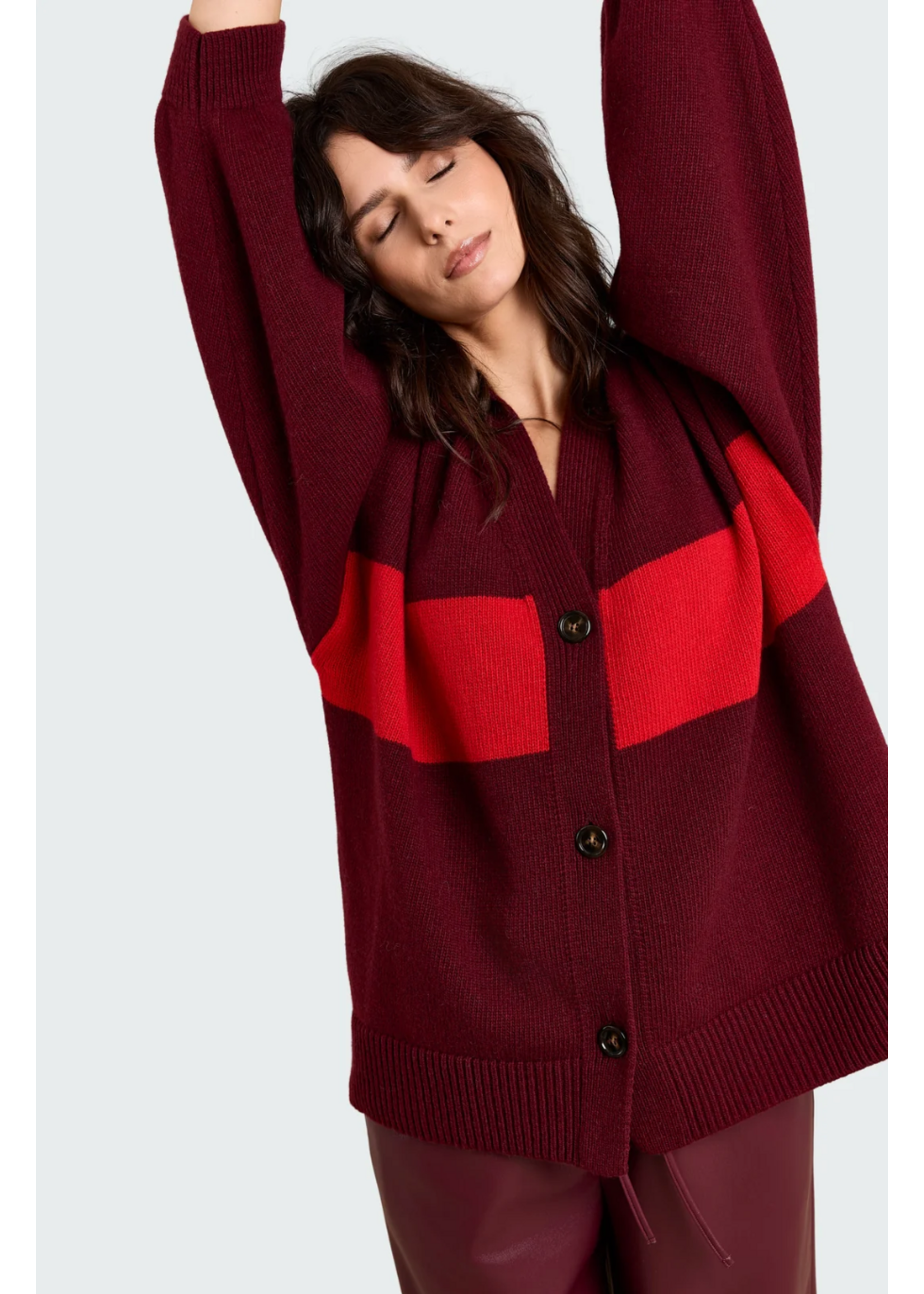 STRIPED CARDIGAN