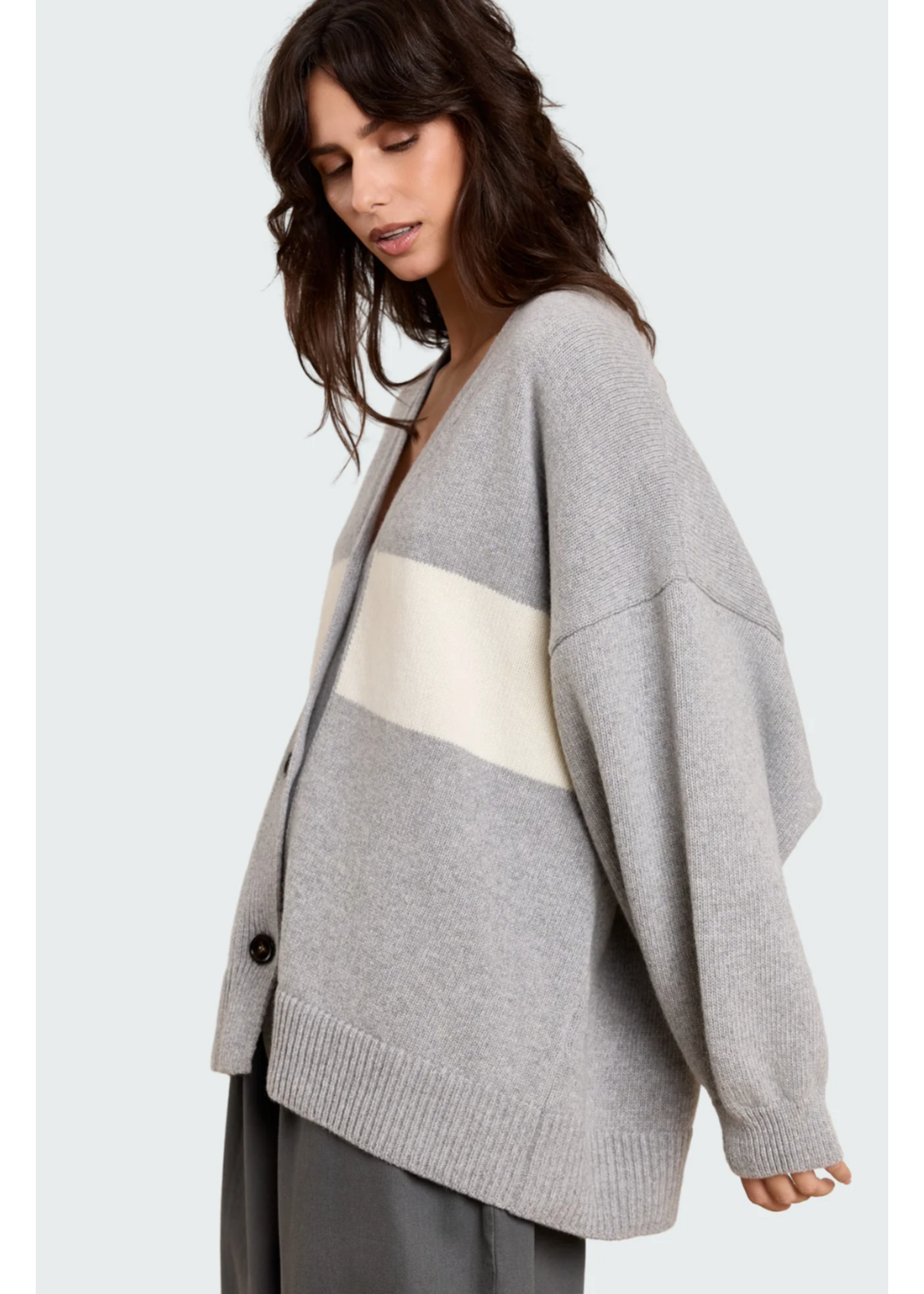 STRIPED CARDIGAN