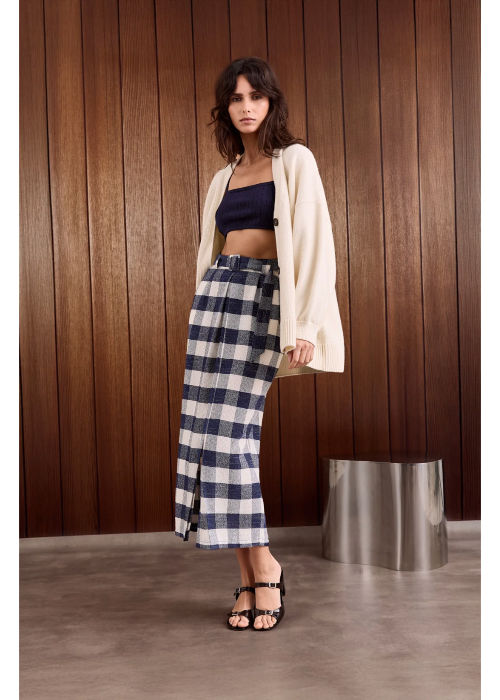 CHECK SKIRT