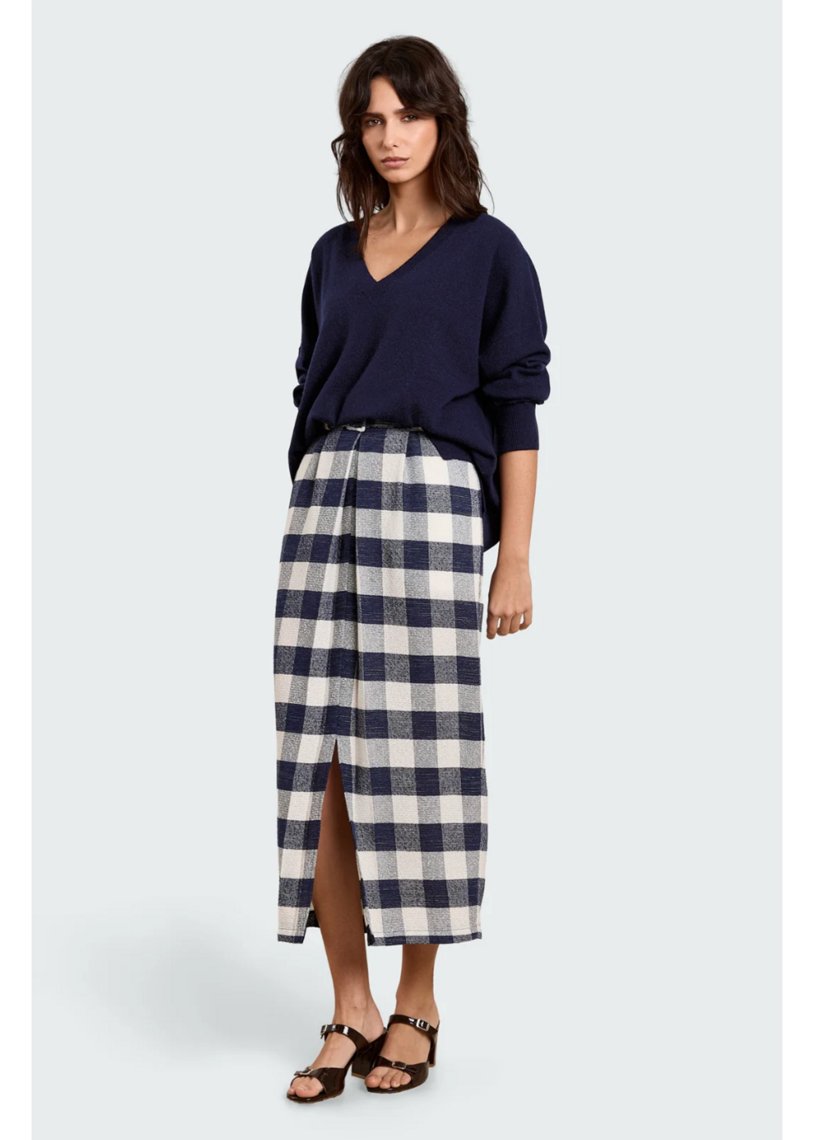 CHECK SKIRT