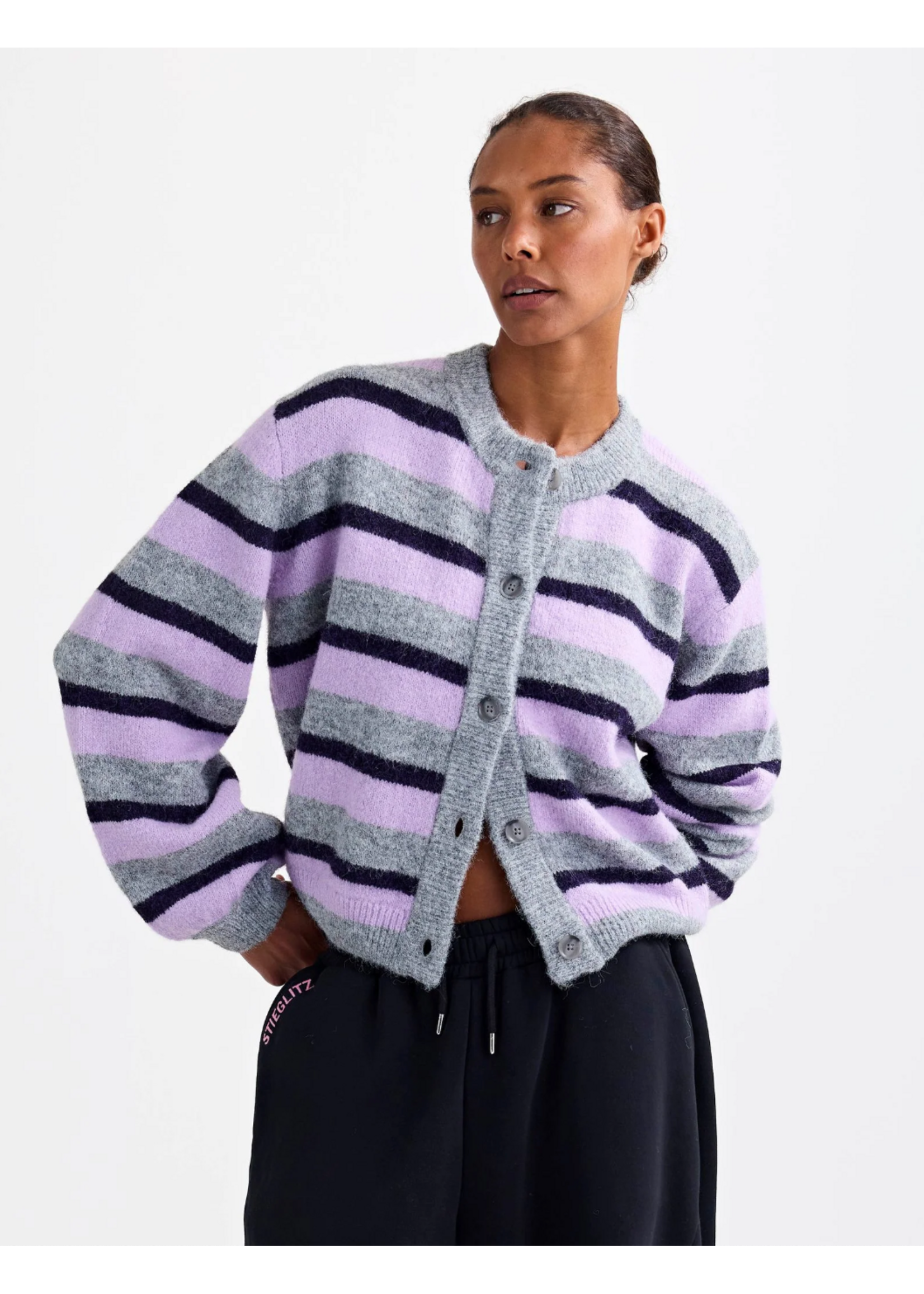 STRIPED CARDIGAN