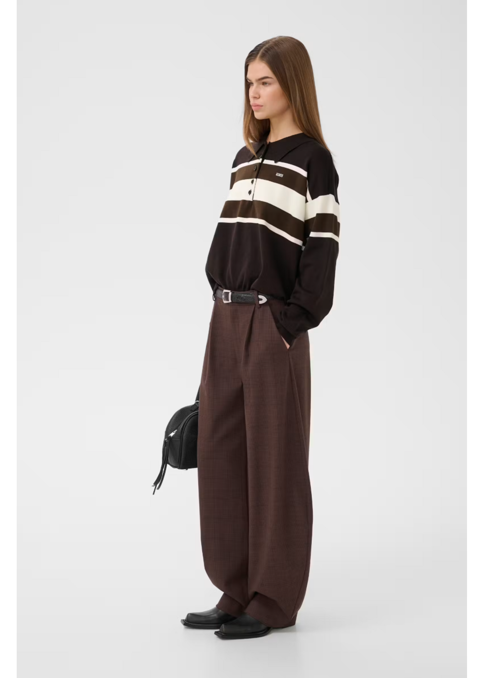 CHECK BALLOON PANTS