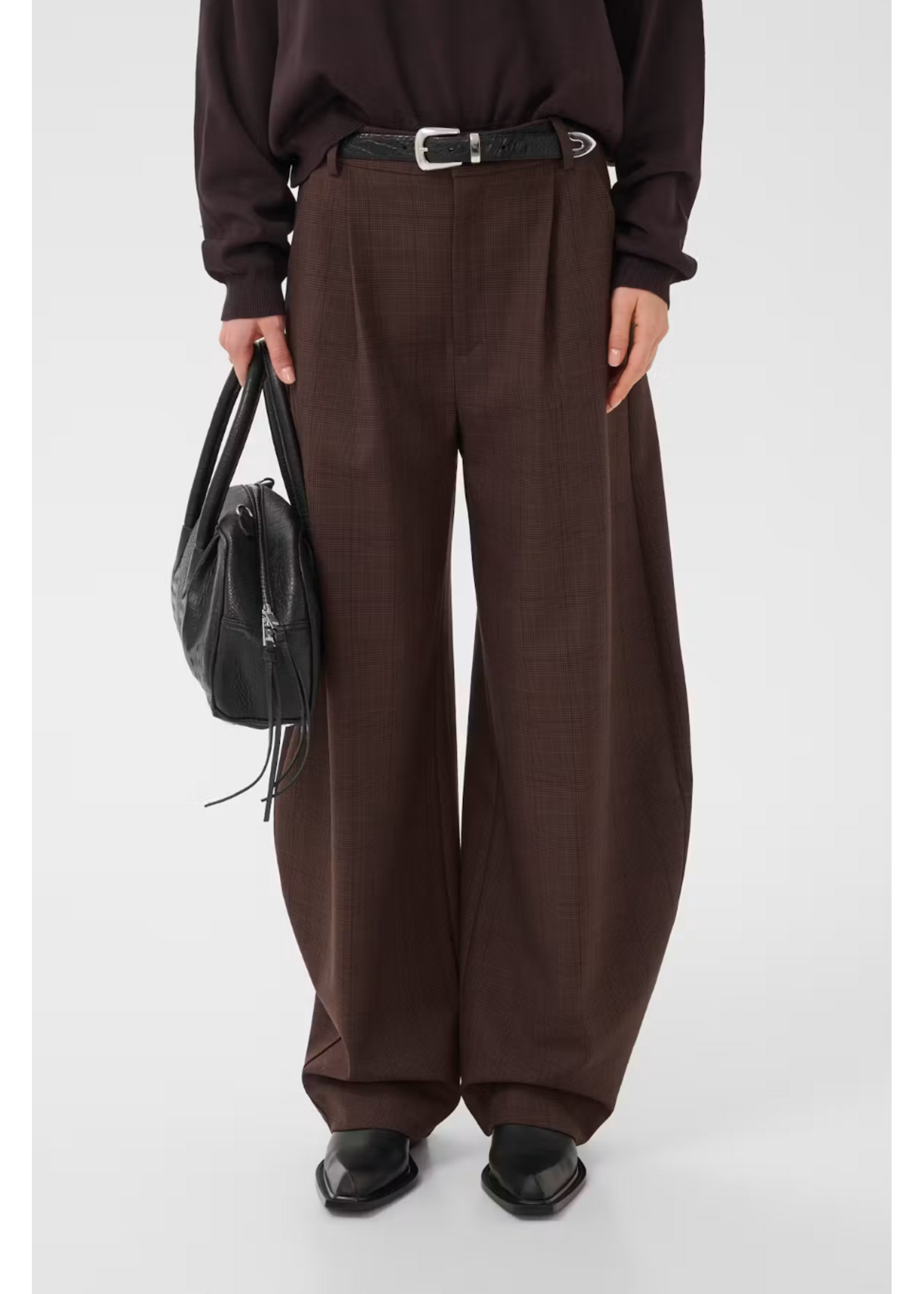 CHECK BALLOON PANTS