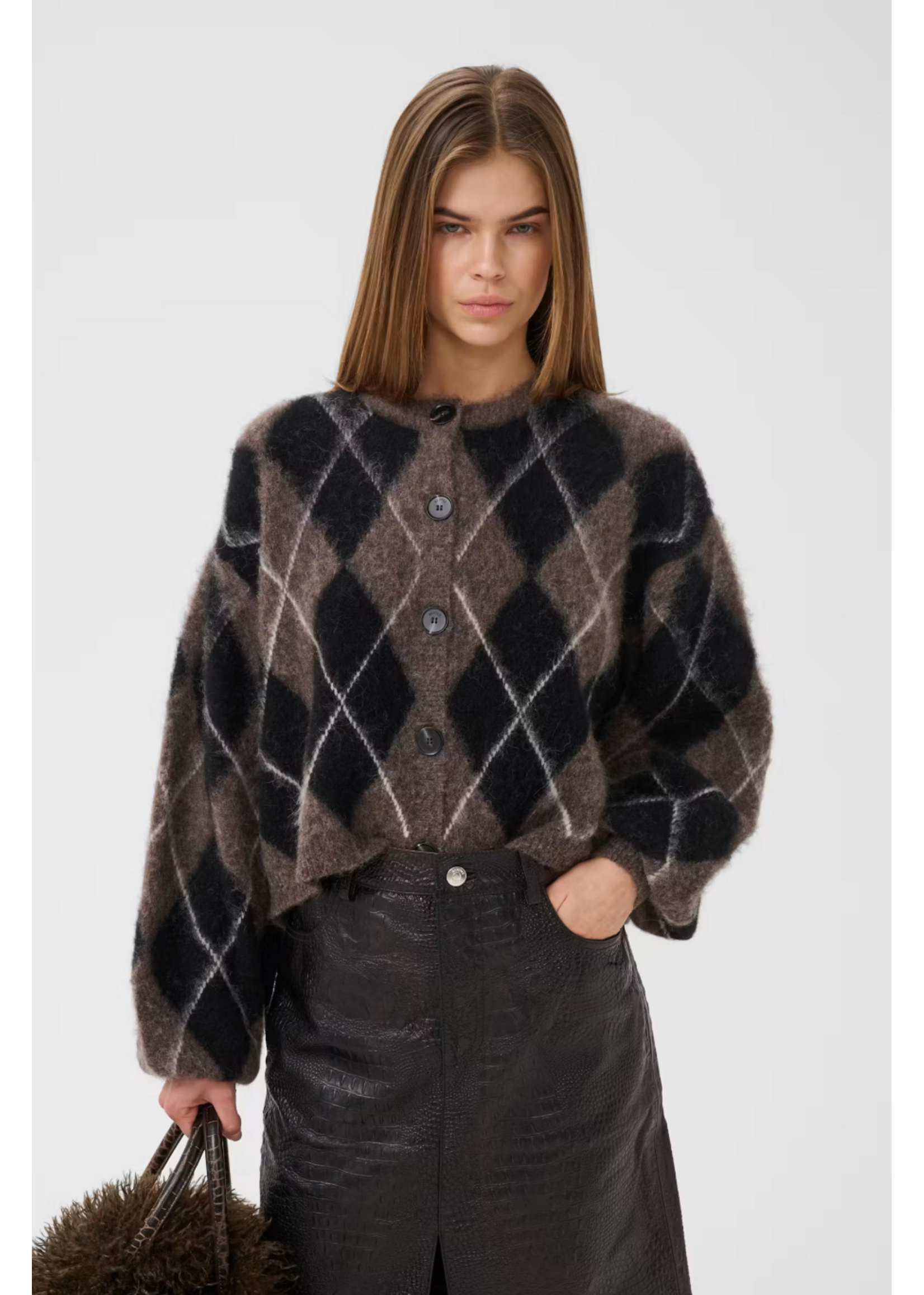 CHECK CARDIGAN