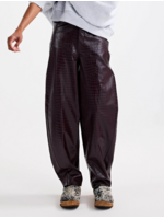 FAUX LEATHER BALLOON PANTS