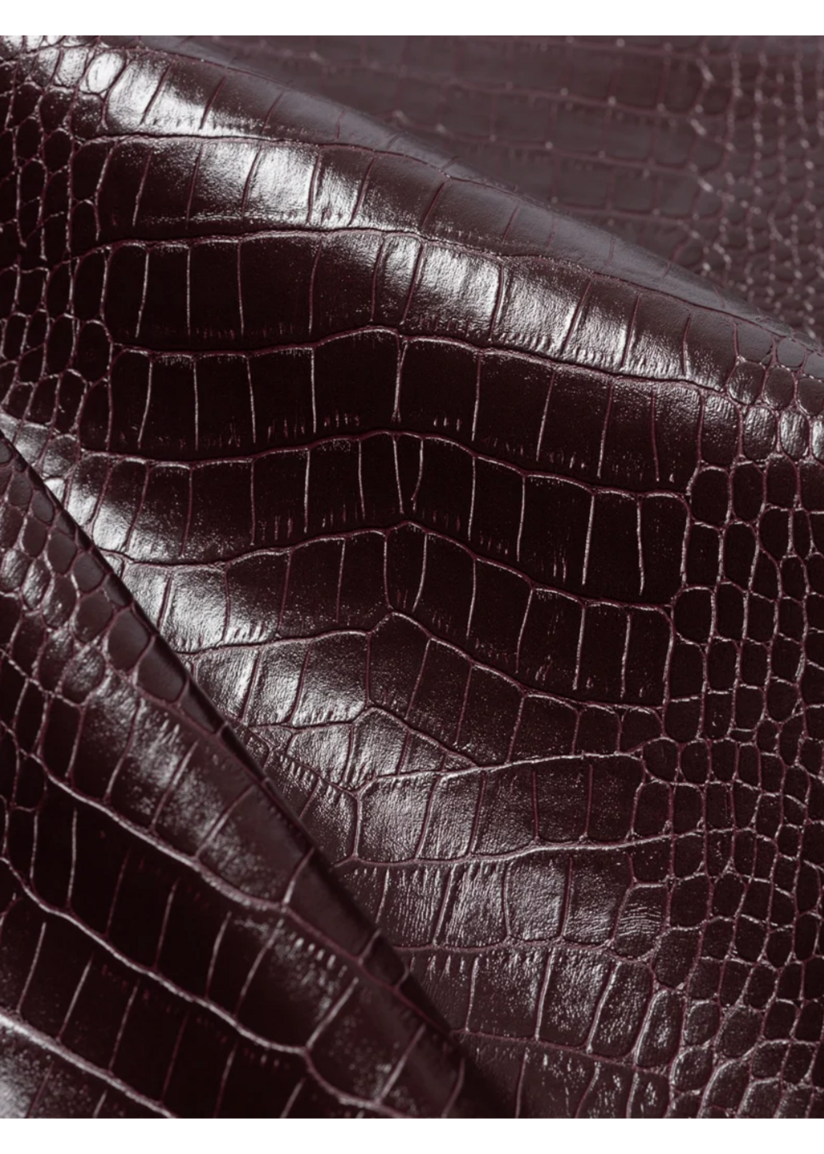 FAUX LEATHER BALLOON PANTS