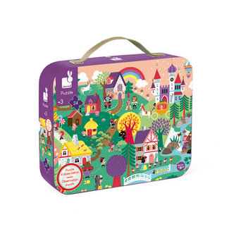 Janod Puzzels, Legpuzzels - zoekpuzzel sprookjes, 24 stukjes