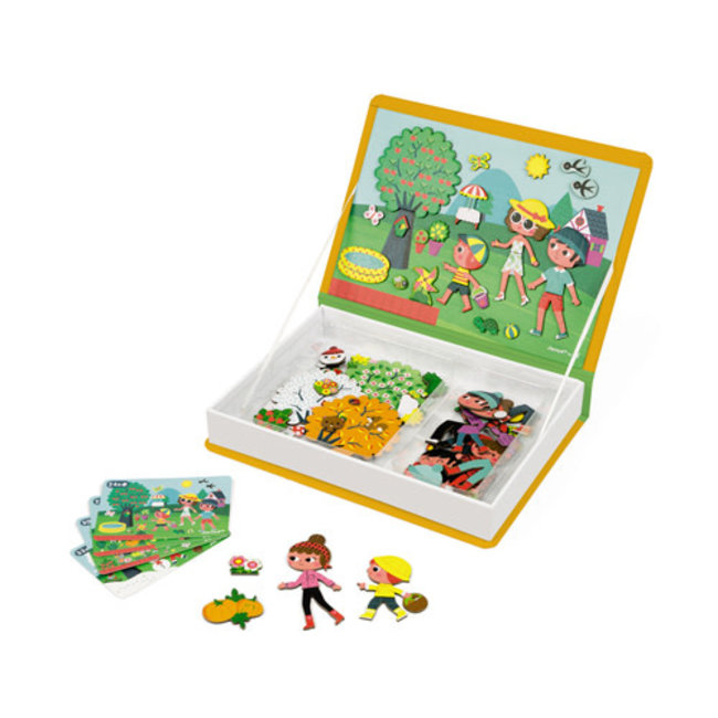 Janod Speelgoed, Magneetboek - 4 seizoenen (Magnetibook)