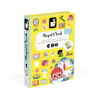 Janod Speelgoed, Magneetboek -  Klok kijken (Magnetibook)