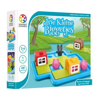 SmartGames Spellen, Braingames - Drie Kleine Biggetjes Deluxe, 3-6 jaar