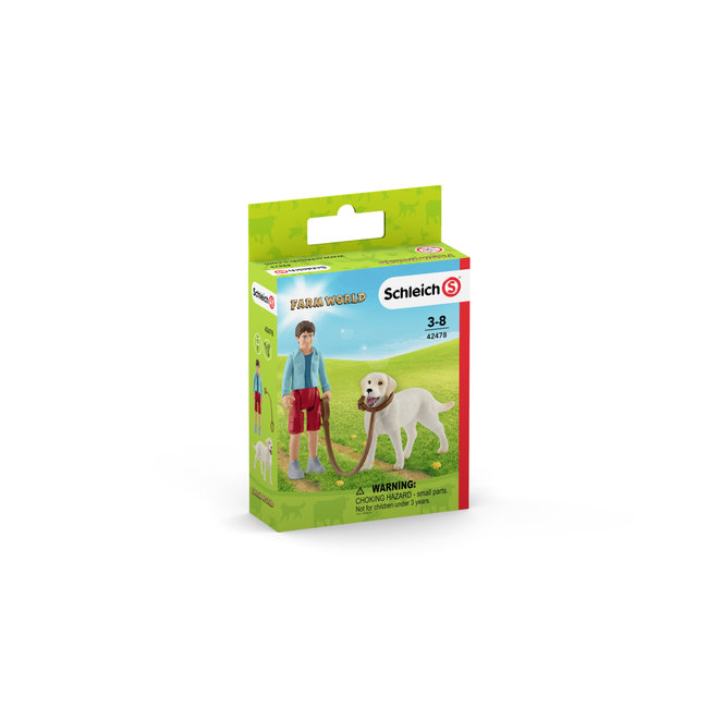 Schleich (UA) Schleich Farm World - Wandeling Met Labrador Retriever
