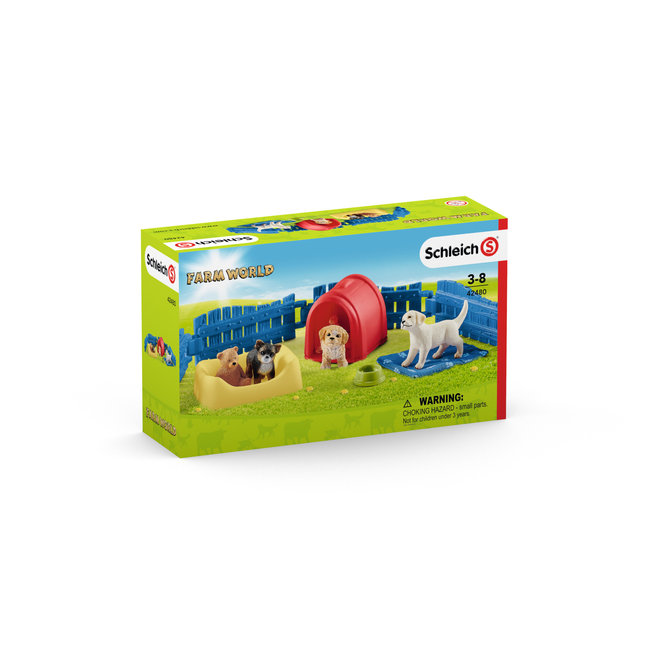 Schleich schleich farm world - puppy huis