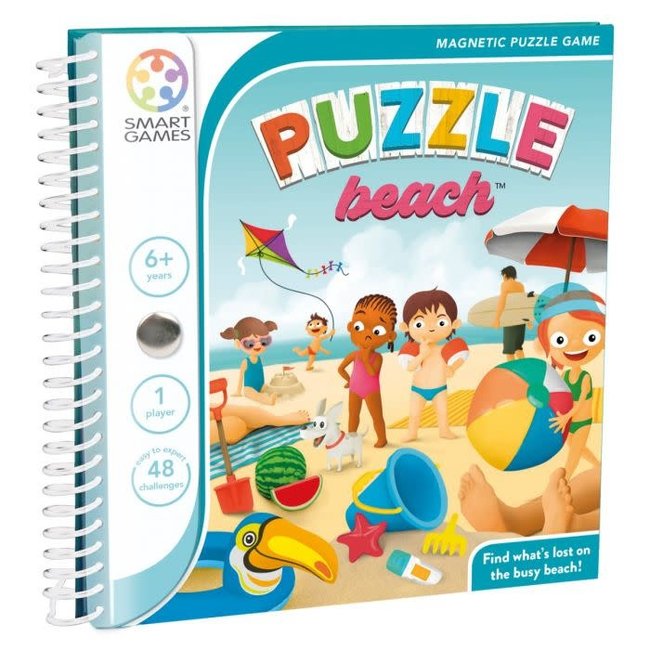 SmartGames Magneet puzzel, spel - Puzzle Beach (48 opdrachten), 6+