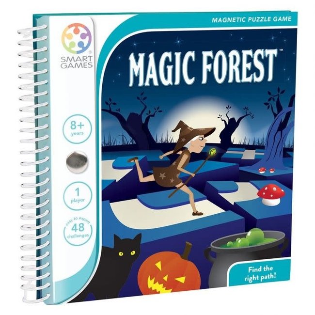 SmartGames Magneet puzzel, spel - Magical Forest (48 opdrachten), 8+