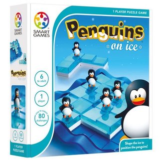 SmartGames Spellen, Brain games - Pinguïns on Ice (80 opdrachten), 6+