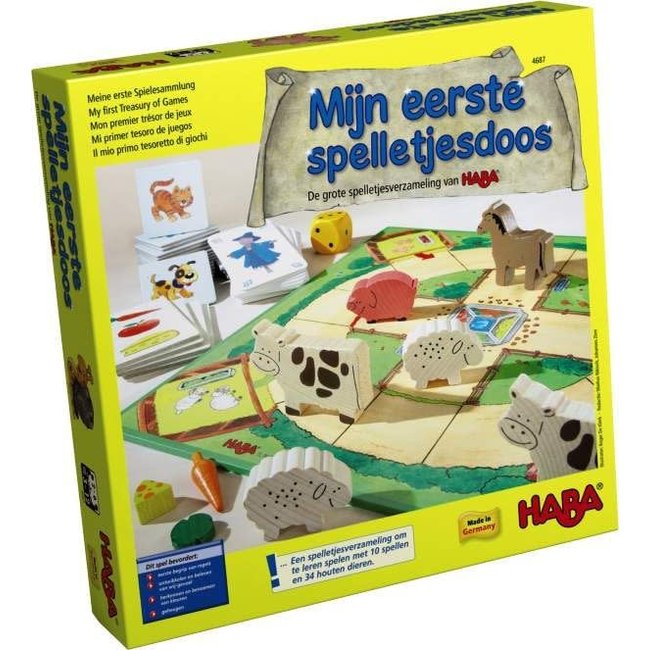 HABA Mijn eerste spelletjesdoos - De grote spelletjesverzameling van HABA