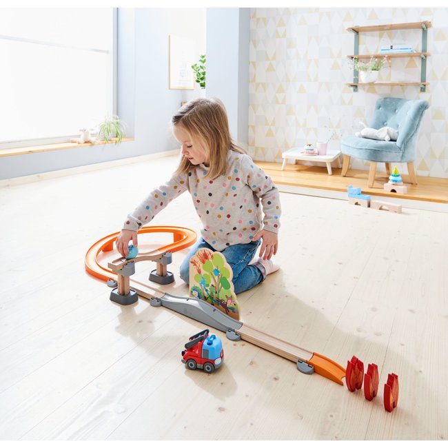 HABA (UA) Kullerbu Knikkerbaan - Basisdoos Geluidspeelbaan Brandalarm