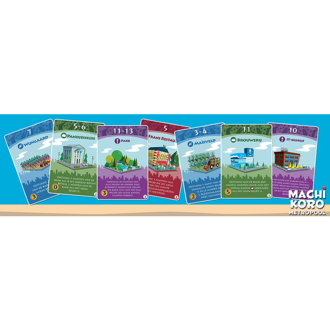 White Goblin Games Spellen, Kaartspellen - Machi Koro Metropool