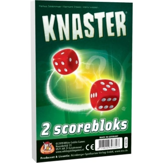 White Goblin Games Spellen, Dobbelspellen - Knaster score bloks