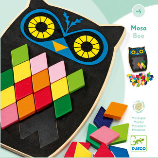 Djeco Educatief, Educatieve puzzels - mozaiek uil (Mosa Boo)