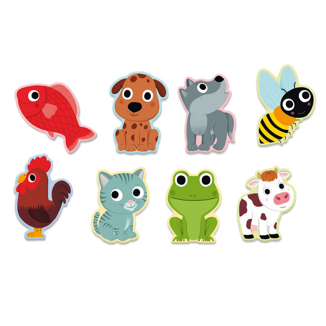 Djeco spelletjes - peuter spelletjes Kleine mime - FSC Mix (Verpakking)