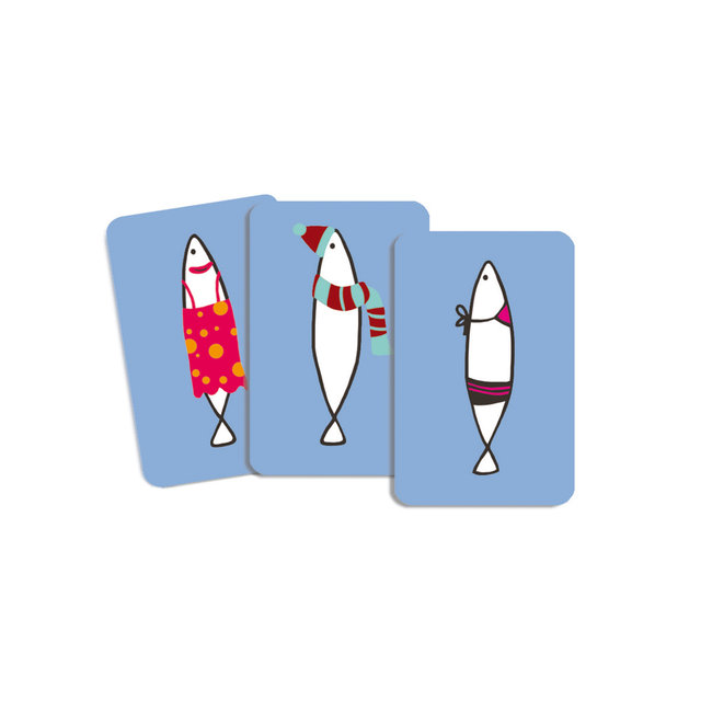 Djeco Spellen, Kinderspellen - Kaartspel Sardines, 5-99 jr