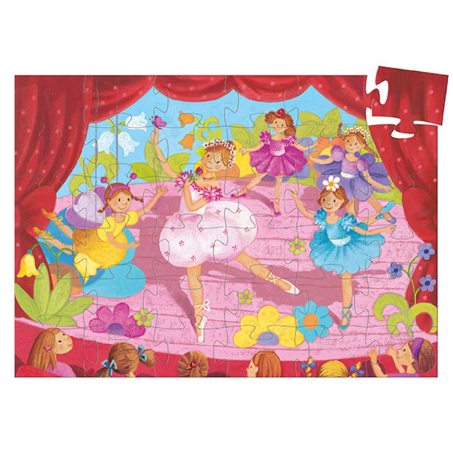 Djeco Silhouette puzzel - de Ballerina