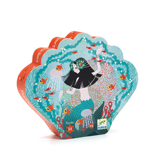 Djeco Puzzels, Legpuzzels - silhouette puzzel Waterparadijs, 54 stukjes