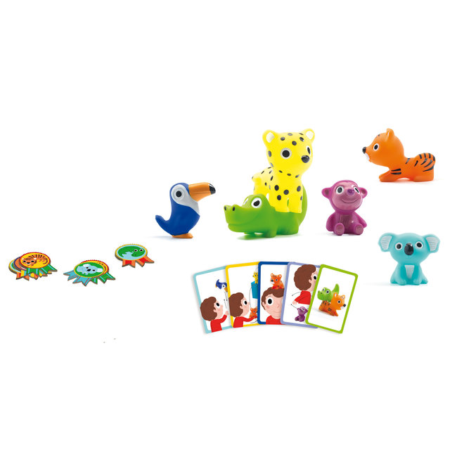 Djeco Kleine actie spelletjes - peuter spelletjes - FSC MIX