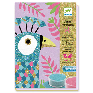 Djeco Groter - Kleurrijk zand oogverblindende vogels