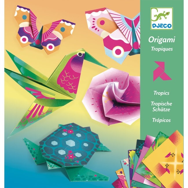 Djeco Knutselen, Origami - Tropische dieren 6-9 jr