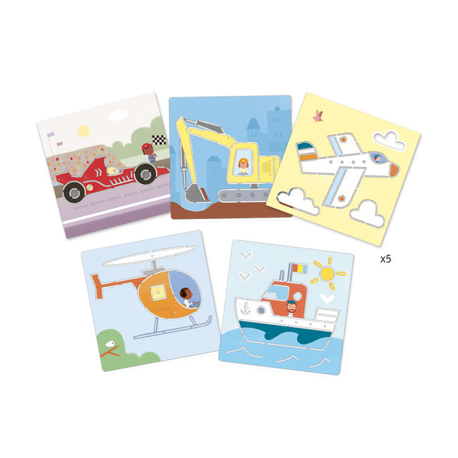 Djeco (UA) Knutselen, Accessoires - SjablonenTranports & co