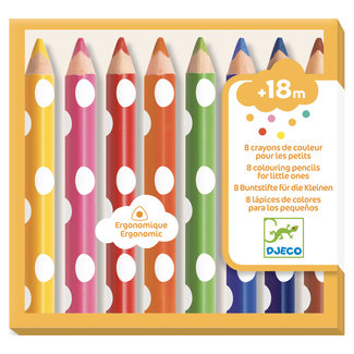 Djeco Les Couleurs Pour Les Petits - 8 Kleurpotloden Voor De Allerkleinsten Djeco Les Couleurs Pour Les Petits - 8 Kleurpotloden Voor De Allerkleinsten