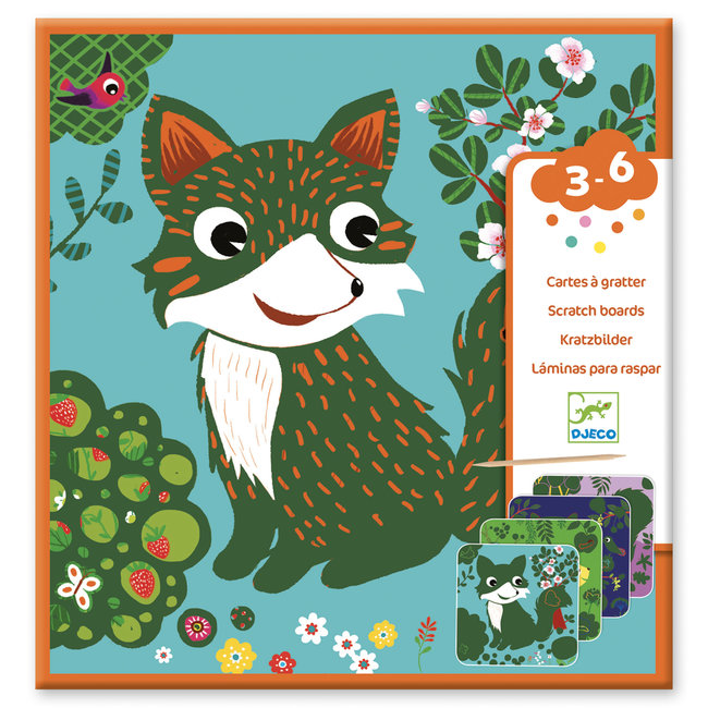 Djeco Kraskaarten - kleine dieren
